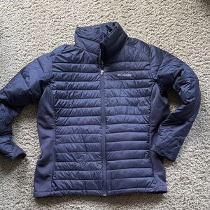 Columbia Navy Blue Women's Powder Lite II Full Zip Insulated Jacket